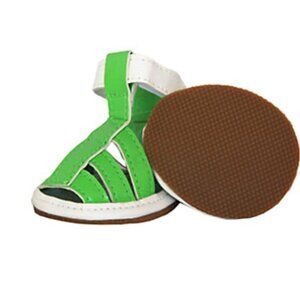 Pet Life Paw Wear Green Sandals sizes XS, S, and Medium